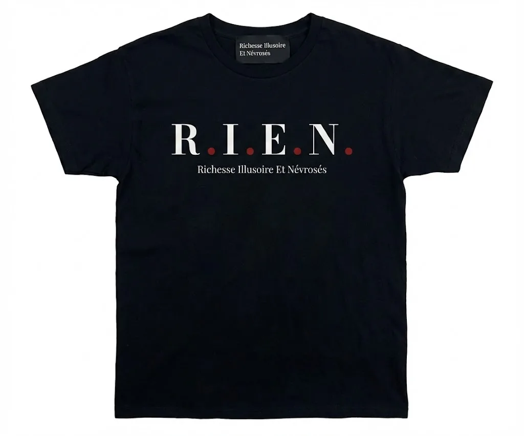 T-Shirt Noir R.I.E.N.